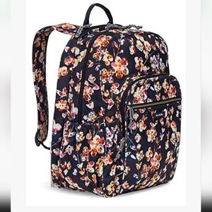 NEW Vera Bradley Lighten Up Tech Grand Travel Backpack Retired Cut Vines